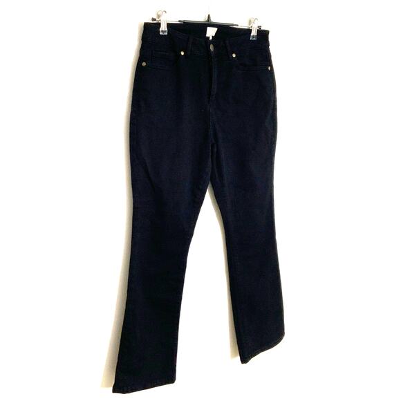 Ann Mashburn‎ Black Cropped Flare Jeans size 27 - Picture 1 of 8